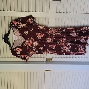 Medium French Grey floral dress